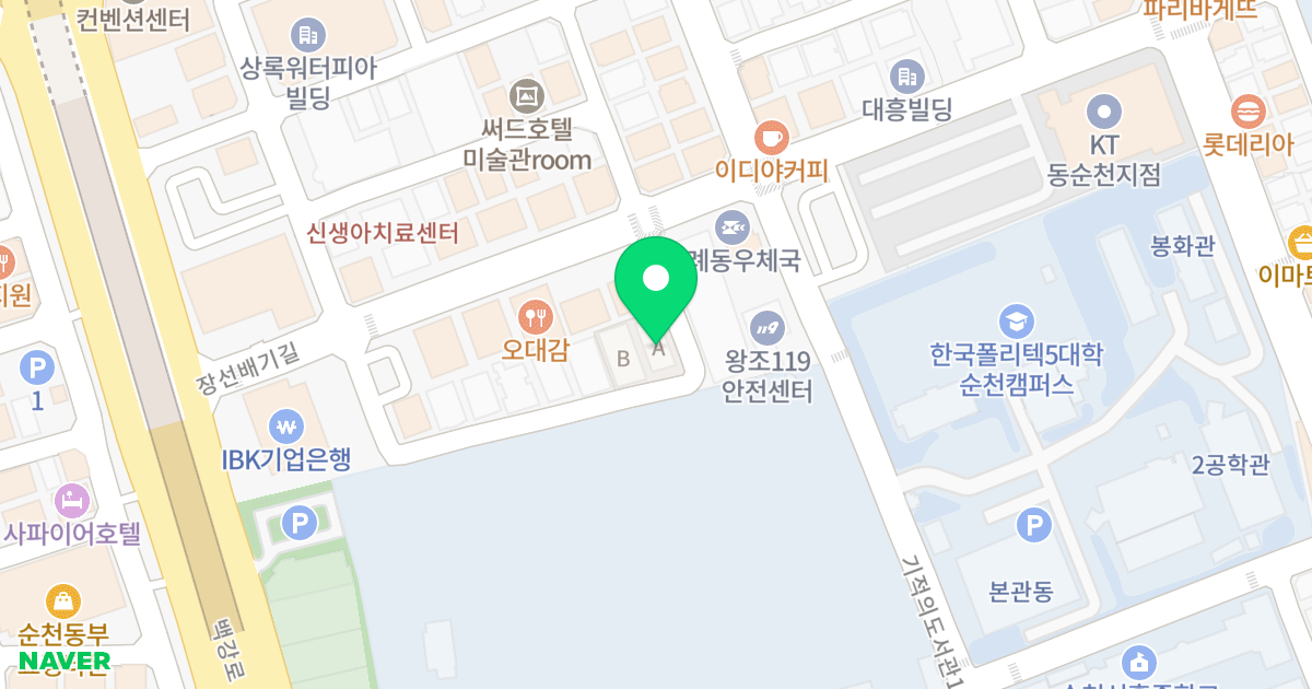 (1599-7) 위치 지도 - 전라남도 순천시 장선배기길 6-35