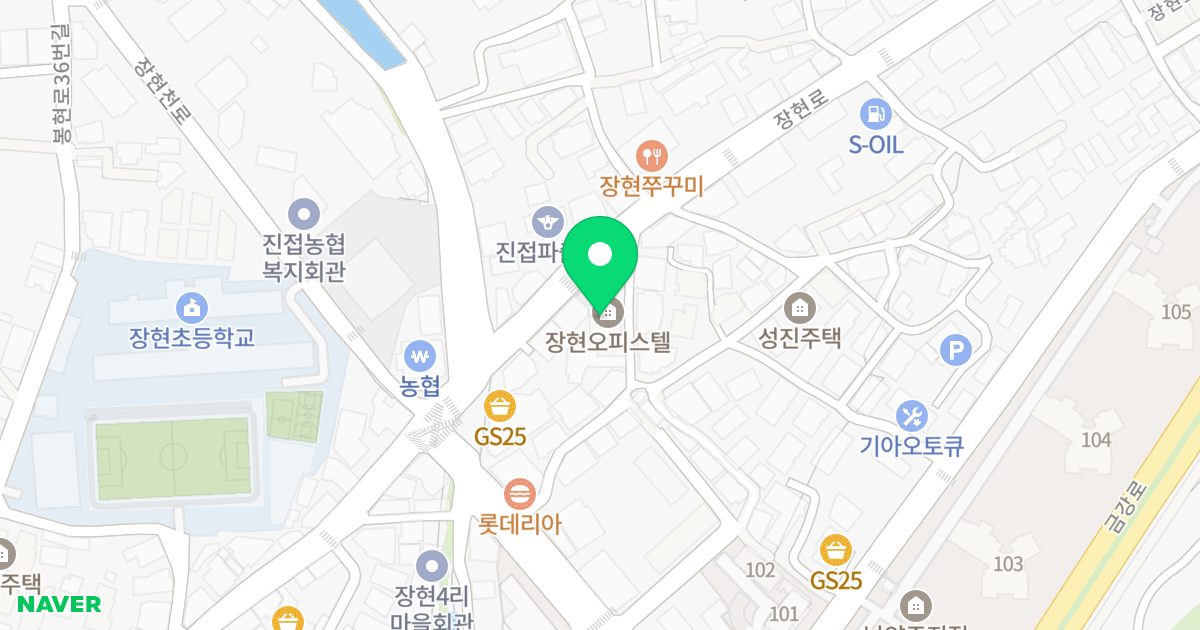 장현 오피스텔 위치 지도 - 경기도 남양주시 진접읍 장현로 116-8