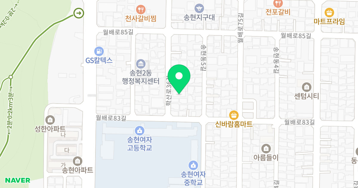 (516-2) 위치 지도 - 대구광역시 달서구 학산로36길 31