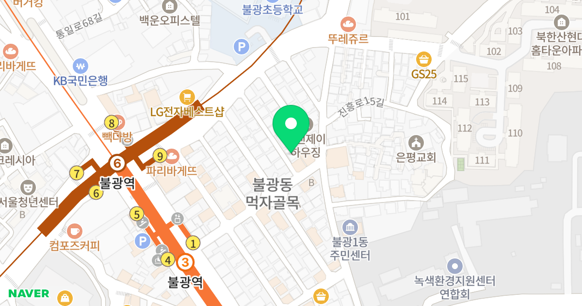 (281-37) 위치 지도 - 서울특별시 은평구 불광로 48-11