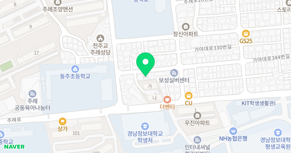 스위트힐 위치 지도 - 부산광역시 사상구 가야대로318번길 78-13