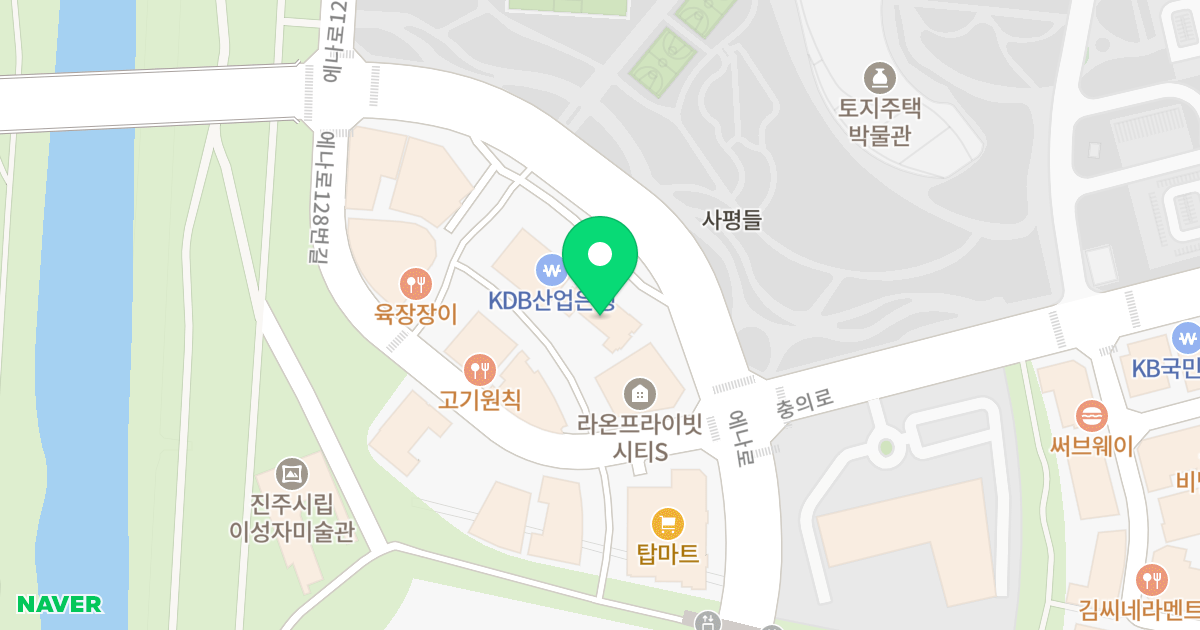 라온 프라이빗 시티 위치 지도 - 경상남도 진주시 에나로 146