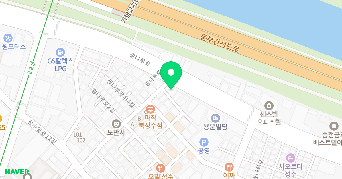(299-29) 위치 지도 - 서울특별시 성동구 광나루로 222