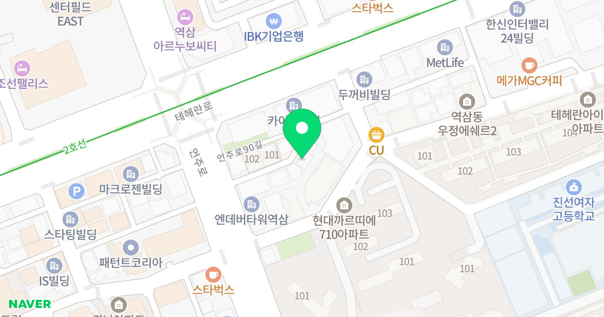 역삼오피스텔 위치 지도 - 서울특별시 강남구 언주로 432-10