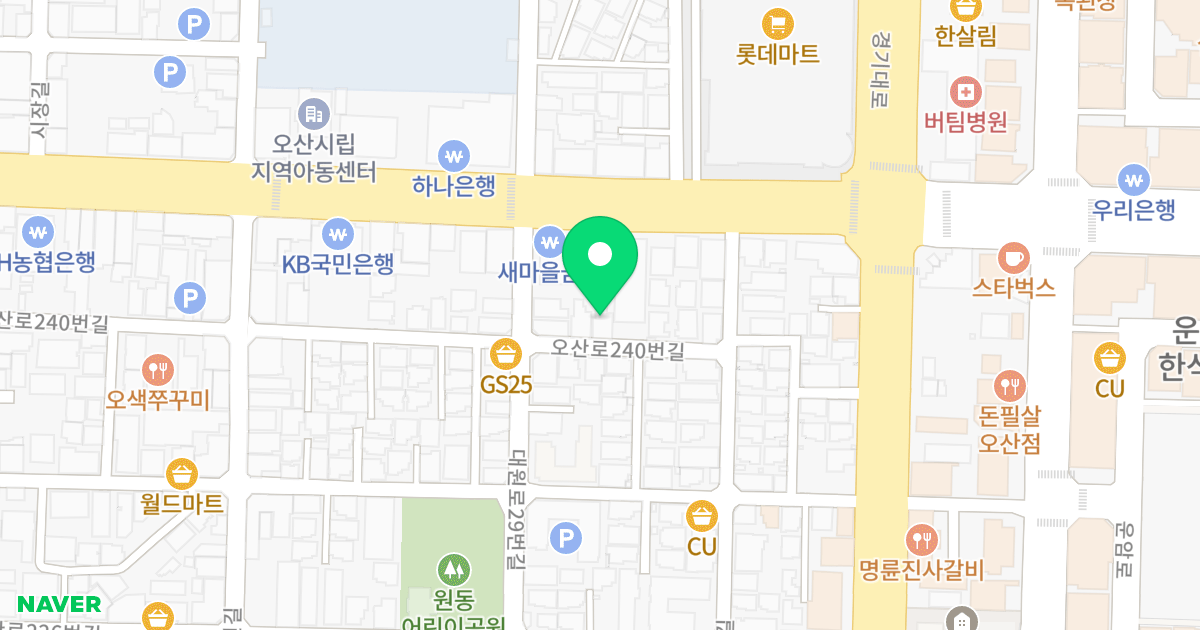 (753-18) 위치 지도 - 경기도 오산시 오산로240번길 31-1