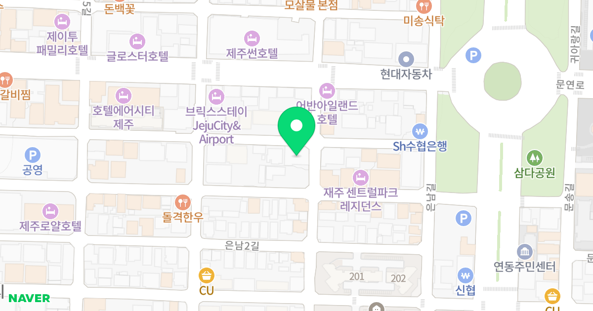 연동드림아이오피스텔 위치 지도 - 제주특별자치도 제주시 연동13길 6