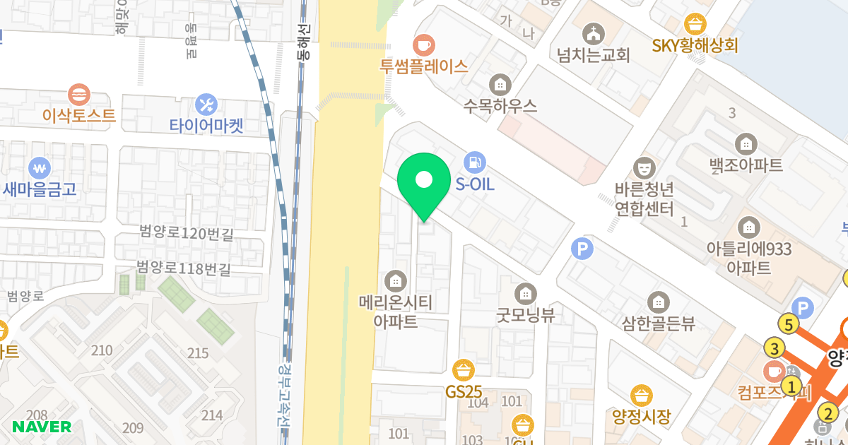대경O2빌 위치 지도 - 부산광역시 부산진구 거제대로60번길 10