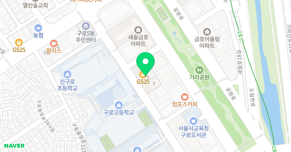 미주프라자 위치 지도 - 서울특별시 구로구 가마산로27길 56