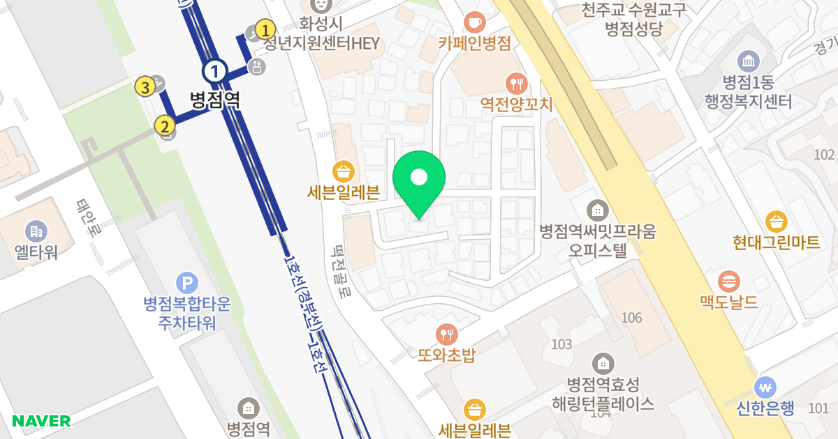 (386-34) 위치 지도 - 경기도 화성시